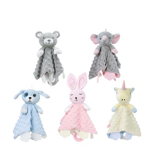 프로모션용 맞춤형 PP 코튼 코끼리 인형 장난감 민트 도트 개인 맞춤 귀여운 아기 안전 담요 - Product Image 1