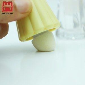 Mini conteneur rechargeable pour fard à joues en poudre, tube cosmétique en plastique transparent avec embout éponge - Product Image 4