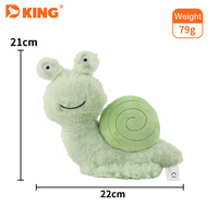 Jouets à mâcher interactifs pour chien en suède de luxe, peluche éco-responsable, puzzle sonore, animal en peluche en forme d'escargot, nouveauté, dessin animé, pour usage quotidien