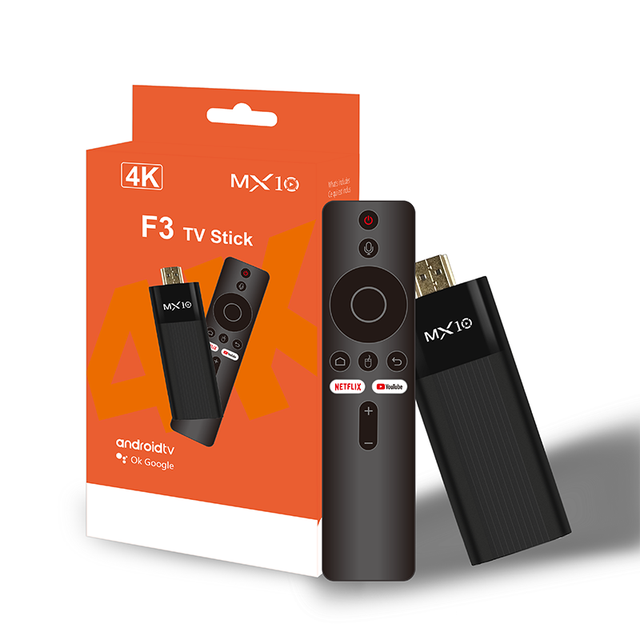 MX10-F3 Stick New AndroidTV 13.0 2GB 16GB Allwinner H313 Good Price Mini Wifi BT 1080P 4K TV 2G+16G