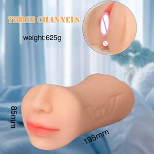 XLN 3-in-1 Wasserdichter Masturbator-Becher in Fleischbraun, Pocket-Sex-Toy für die männliche <span class=keywords><strong>Masturbation</strong></span> - Product Image 5