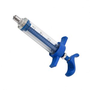 Jeringas de plástico para uso veterinario, jeringa continua ajustable de 20ml - Product Image 1