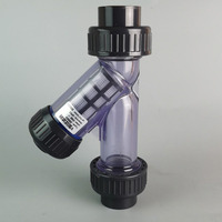 Filtro de colador Y de CPVC y PVDF, resistente a los ácidos y álcalis, resistente a la corrosión, modelo PVC Y, pedido mínimo, 1 pieza