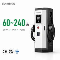 Nouvelle station de recharge pour véhicules électriques EVTAURUS pour ID3 BYD DC, 60~240 kW, montage au sol, OCPP, IP54