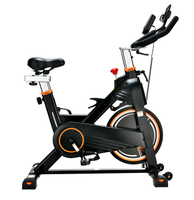 Vélo de spinning professionnel avec écran LCD, capacité de charge de 120 kg et volant d'inertie de 10 kg, idéal pour la maison