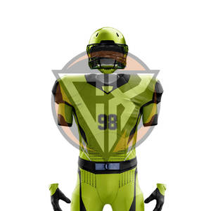 Gants de football américain de qualité supérieure 100% personnalisables avec votre propre logo, uniforme de football américain imprimé sur mesure - Product Image 4