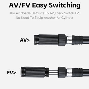 WEST BIKING-Bomba de aire para bicicleta de alta presión, <span class=keywords><strong>AV</strong></span>/FV, de aleación de aluminio, con manómetro portátil, 160PSI - Product Image 3