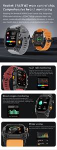 2025 Ultra Smart Watch Pantalla completa Touch S6 Sports Fitness Tracker para dormir Ritmo cardíaco Moda IOS Android Gel de sílice - Product Image 3