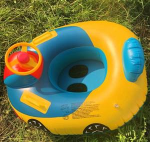 Juego de natación para bebé, flotador de <span class=keywords><strong>piscina</strong></span> inflable con dosel de protección solar para niños de 3 a 36 <span class=keywords><strong>meses</strong></span> - Product Image 5