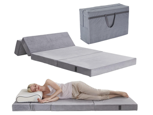 <strong>Sofa</strong> Fabric Folding <strong>Mattress</strong> Folding <strong>Sofa</strong> 4" Breathable High-Density Foam <strong>Mattress</strong> <strong>Topper</strong> - Product Image 4