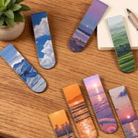 Marque-page magnétique Série Paysages Naturels Ciel et Mer – Idéal pour les Amateurs de Livres – Vente en Gros