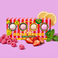 Alcoholvrije cocktailbom met eetbare glitter, mocktailmix, instant drankpoeder, oplosbare drankblokjes, op maat gemaakte cadeauset