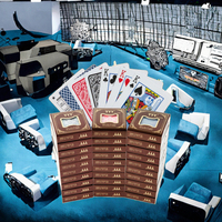 Cartes à jouer de poker en plastique 100% imperméables TC Custom, modèle de jeu divertissant 777 521