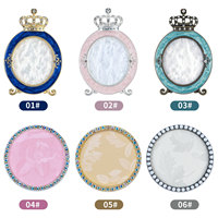 Palette à ongles Ins Viral Perle Couronne, Présentoir Rétro pour Ongles, Planche de Mélange Portable pour Manucure et Photographie d'Art Ongulaire