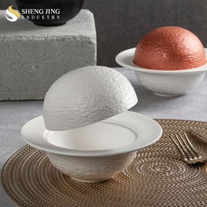 Set di stoviglie in porcellana a forma di pianeta ciotole glassa per Sushi Sashimi pesce ghiaccio secco-per ristoranti party club - Product Image 1