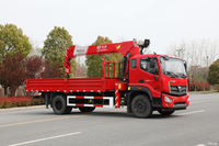 Futian 8-ton Mobile Crane dengan Mesin Weichai, Gearbox & Pompa Momen Beban Tinggi Buatan Dongfeng