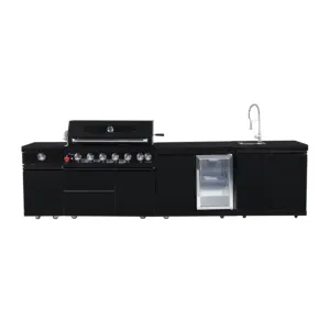 Black Stainless Steel Outdoor BBQ Grills Durable And Reliable