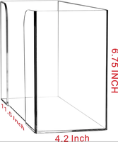 Boîte à mouchoirs en acrylique pour comptoir, distributeur de papier essuie-tout, porte-serviettes en papier plié, porte-serviettes pour invités, porte-serviettes en papier