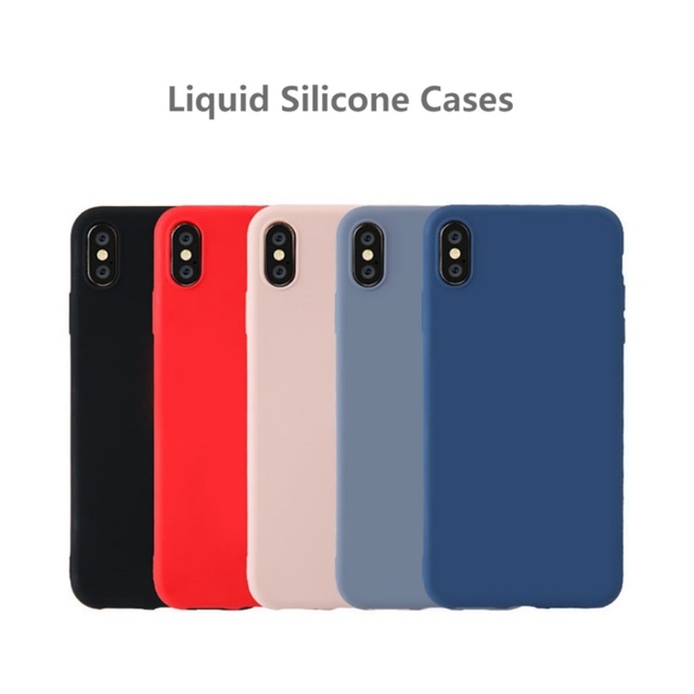 Back Cover Custom Phone Case Washable Soft Liquid Silicone Case for iPhone 8/8 Plus