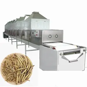 Microwave Tenebrio Molitor Drying Machine Black Soldier Fly Microwave Dryer Dried Mealworm Machine