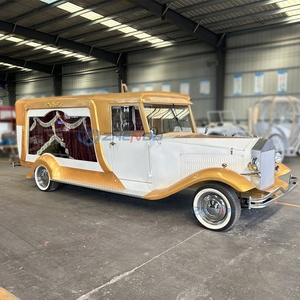 European Classic Style Funeral Coffin Car Funeral Ceremony Coffin Carriage <b>Trailer</b> Popular Electric Funeral Buggy - Product Image 6