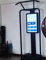 Salle de sport intelligente tout-en-un SR avec écran HD 21,5 pouces, entraîneur à câble, cours de fitness gratuits, entraînement complet du corps, en alliage d'aluminium et d'acier