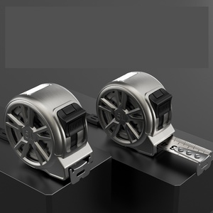 Cinta métrica de acero inoxidable de 5 m con carcasa hueca, impermeable, resistente al óxido, material plástico, sistema métrico, nueva, lavable, para medir longitud - Product Image 2