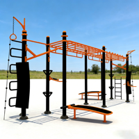 Sistema de Entrenamiento Físico Personalizado para Exteriores, para Uso en Parques, Escuelas y Comunidades, Diseñado para Adolescentes, Equipo de Gimnasio Comercial