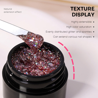 Fournitures professionnelles pour ongles, style français, végan, écologique, 24 couleurs, gel vernis pailleté sans HEMA, anti-adhésif, dur, ensemble de vernis gel