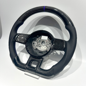 Volante de Fibra de Carbono Real para VW Volkswagen <span class=keywords><strong>Beetle</strong></span> 2010 <span class=keywords><strong>2013</strong></span> 2015 2019 2018 2012 con Cuero Perforado, Envío Directo - Product Image 4