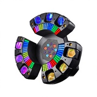 Nouvelle Lumière de Scène Mobile 2026 150W à 3 Bras et 9 Têtes, Effet Beam Laser Stroboscopique RGBW DMX512 pour DJ, Discothèque, Fête, Bar