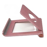 Support de téléphone pliable en aluminium anodisé usiné CNC sur mesure, support mobile réglable à charnière de précision pour l'électronique grand public