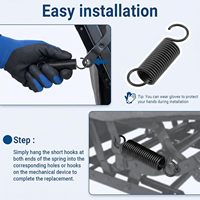Resorte de Tensión de Alta Elasticidad Personalizado de Fábrica, Resorte Helicoidal de Acero Inoxidable 304 con Gancho Redondo para Muebles, Equipos Eléctricos e Industriales