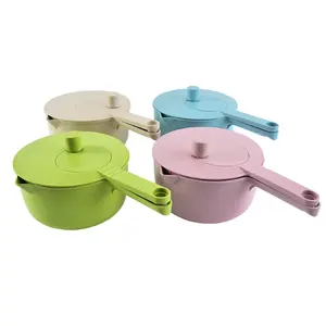 ECO- friendly wheat straw Salad Mixer Plastic Manual Fruit and Vegetable Salad spinner