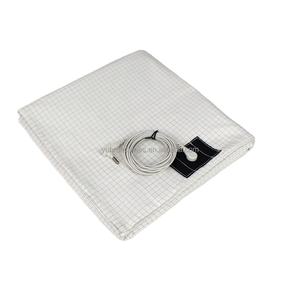 ブロックEMF接地シートキングサイズ10% シルバーファイバードロップ配送接地コード付き - Product Image 1