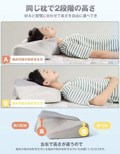 Bantal Leher Ortopedi Klasik LOGO Khusus, Bantal Kontur Tulang Ekor Ortopedi, Bantal Memory Foam Penyangga Leher - Product Image 2