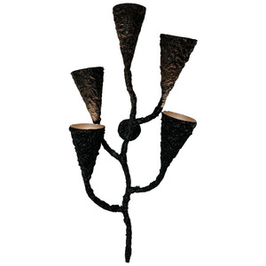Artistic <b>Wall</b> Lamp Black 5 <b>Lights</b> LED E27 <b>Switch</b> Control For Restaurant Decor - Product Image 5