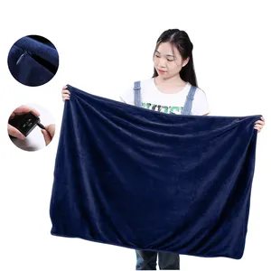 5V/4W USB 39.37*27.56" Inch Size Double Side Extra Soft Polar Fleece Heated Throw Electric Blanket For Winter