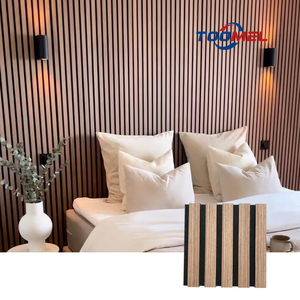 <span class=keywords><strong>Décoration</strong></span> intérieure de <span class=keywords><strong>salon</strong></span> de stock au design moderne Panneaux acoustiques muraux <span class=keywords><strong>en</strong></span> <span class=keywords><strong>bois</strong></span> 600*600mm pour l'extérieur - Product Image 1