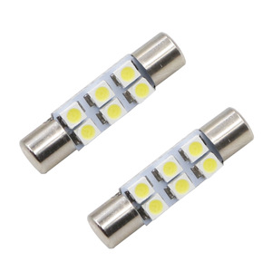 Car flathead double-pointed B6 29MM 3SMD T6 sun visor <b>light</b> <b>vanity</b> mirror <b>light</b> fuse <b>light</b> - Product Image 1