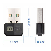 Adaptateur USB BRlink BR8652A12 BT601 sans pilote pour ordinateur, écouteurs, haut-parleur, souris, clavier, récepteur et émetteur BLE de bureau