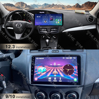 Écran QLED IPS Android 12,3 pouces pour Mazda 3 Xingpin 2010-2013 Autoradio Android Stéréo de voiture GPS Navigation
