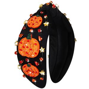 Fashion Halloween Hair Accessory Rhinestone Hairband Crystal <strong>Pumpkin</strong> <strong>Headband</strong> - Product Image 1