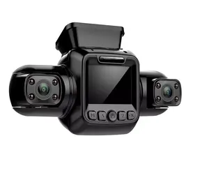 3 cámaras 1080P Wifi GPS APP Control HD visión nocturna infrarroja cámara de salpicadero con lente retrovisor 3 canales grabadora de coche