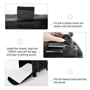 Pembawa bergulir yang disetujui maskapai penerbangan untuk pembawa anak anjing dan kucing kecil dengan roda yang dapat dilepas - Product Image 6