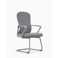 Chaise de réunion moderne pour visiteurs, bureau, formation, sans roulettes, chaise de réception pour invités, chaise de conférence, dossier réglable, maille + tissu