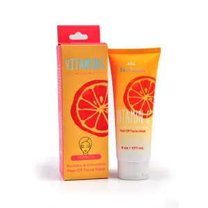 Oem Hydraterende Verstevigende Tender Huid Beste Vc Gezichtsmasker Voor Peel Off Oranje