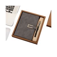 Agenda de bureau de luxe personnalisé 2025, papeterie rechargeable, en cuir PU, magnétique, format A5, ensemble cadeau avec boîte et stylo