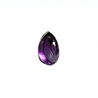 Bague en argent sterling 925 avec améthyste goutte d'eau sertie clos, faite à la main, style bohème, bijou statement, améthyste naturelle, pour mariage et fête