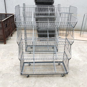 Cestas de alambre con divisores, estantes y soportes de exhibición de malla de alambre de <span class=keywords><strong>4</strong></span> capas, RH-BR01-A, 900x1280x450mm - Product Image 2